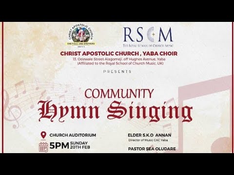 Community Hymn Singing 20 February 2022
