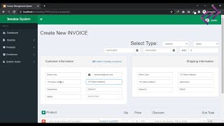 Invoice Management System in PHP MySQL with Source Code - CodeAstro