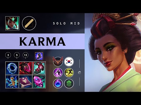 Karma Mid vs Yasuo - KR Grandmaster Patch 26.01