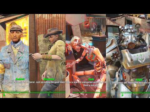 Diamond City after All Factions Victory. Fallout 4