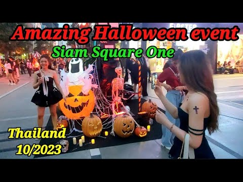 Incrível Halloween no Siam Square One no domingo, dia 29 | Tour pela Tailândia 2023