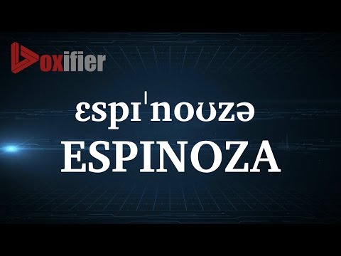 How to Pronunce Espinoza in English - Voxifier.com