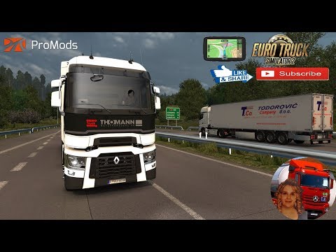 Euro Truck Simulator 2 (1.35) Road to Prague Renault Range T Promods map v2.41 + DLC's & Mods