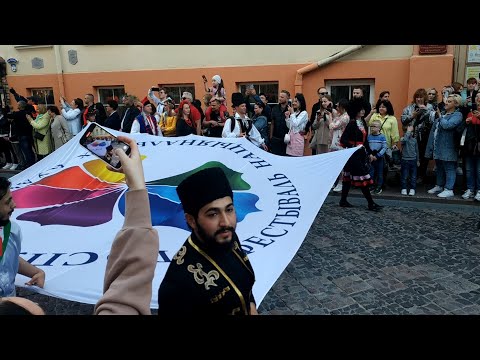 (Гродненский карнавал) XIII фестиваль национальных культур, шествие всех национальностей