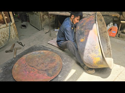 Reconstruction of a 200-year-old Iranian copper ghazghan / Young coppersmith🇮🇷⚒️