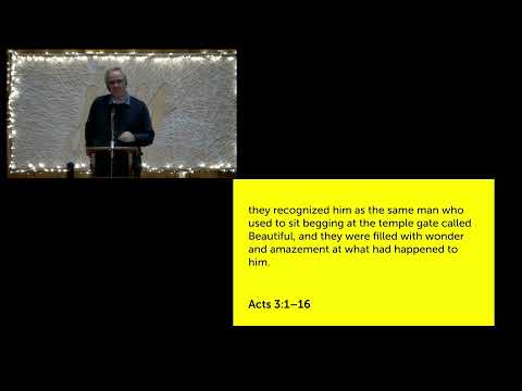 The healing at the Beautiful Gate