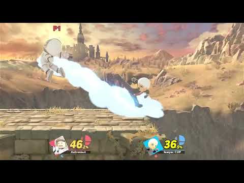 Super Smash Bros - MII War Season 2 - Part 6 - For Third Place -  Astrounaut Vs Lawyer Cup