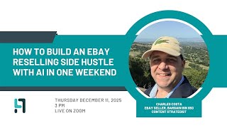How to Build an eBay Reselling Side Hustle with AI in One Weekend