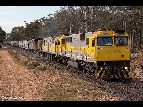 Full on ALCo thrash on QUBE's 7762V climbing out of Dunolly- 13/9/19