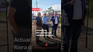 Inici de les obres del vial de la Riera de Sant Cugat