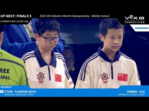 VEX IQ World Champion Finals Match 5 Middle School 2025
