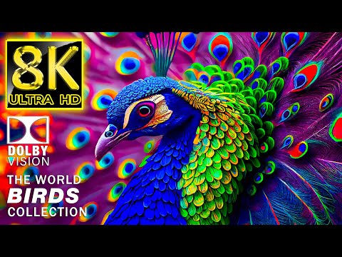 Discover The Beauty of The Bird World - 8K (60FPS) Ultra HD with Nature Sounds (Relaxing Music)