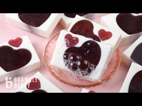 Berry Heart Soap Project