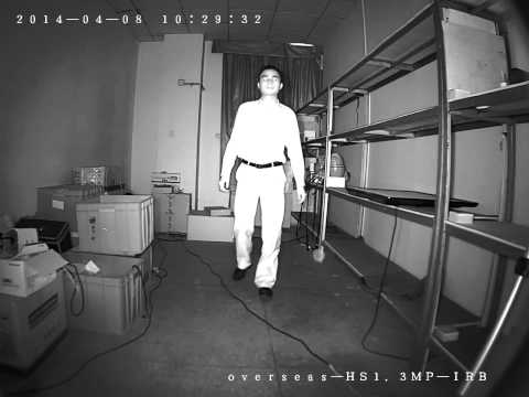Night Video Record of 1.3MP IP Camera with Hisilicon sensor chip from Relong Security