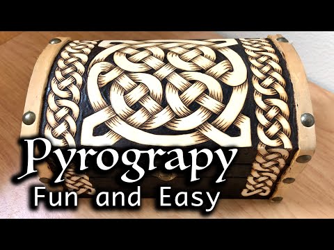 Fun and Easy Wood Burning Project | Celtic Knot Box Tutorial | Pyrography For Beginners