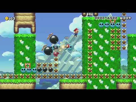 スピードランを楽に出来る隠しコマンドがあるらしい　【A+→+↑】 by ゆ！ず！てゃ！！ - Super Mario Maker - No Commentary 1bo