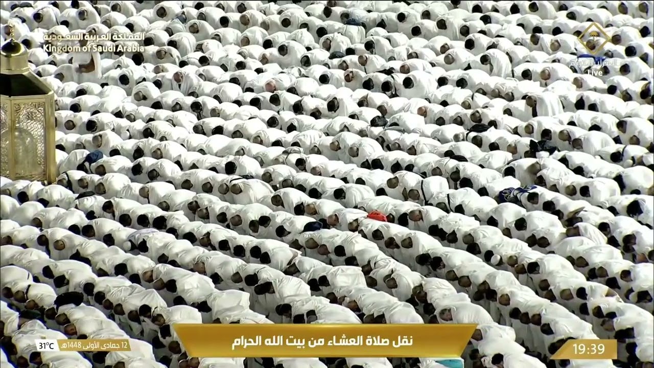 سكينةٌ تغمر القلب،  تلاوة الشيخ ماهر المعيقلي  من صلاة العشاء في المسجد الحرا