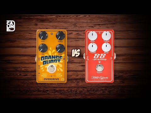 The Caline Orange Burst vs The Xotic BB Preamp - Blues Breaker in a Box Pedal  Shootout
