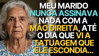 MEU MARIDO NUNCA ASSINAVA NADA COM A MÃO DIREITA, ATÉ O DIA QUE VI A TATUAGEM QUE ELE ESCONDIA...