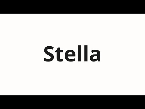 How to pronounce Stella | Стелла (Stella in Russian)