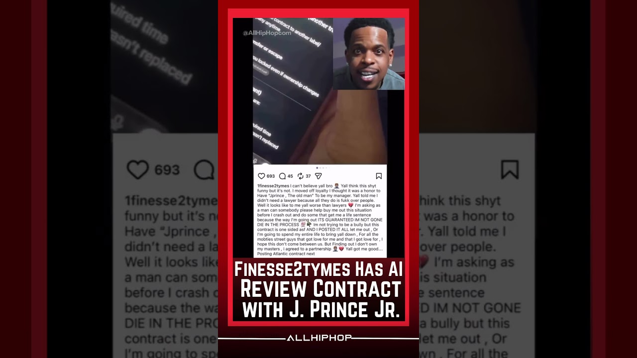 #finesse2tymes let’s #chatgpt review his contract with #jprincejr