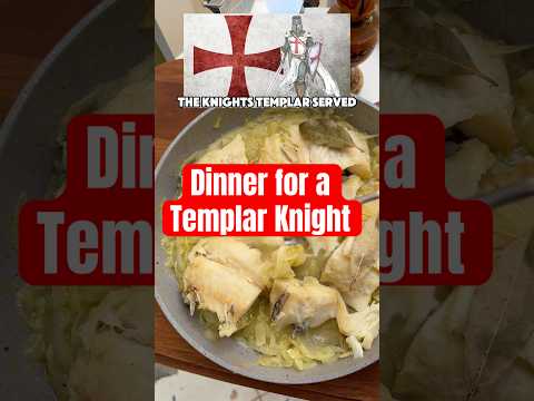 Dinner for a Templar Knight #foodhistory #recipes #cooking