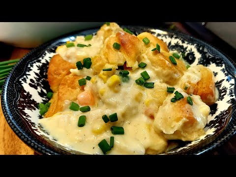 Southern Chicken Pot Pie with Pillsbury Biscuits...
