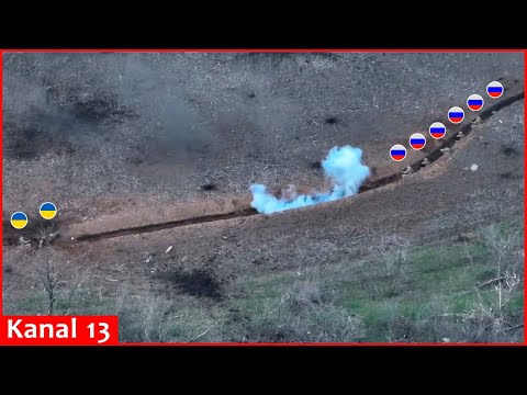 Ukrainian soldier fighting with six Russians attacking trench - fellow soldiers came to his rescue