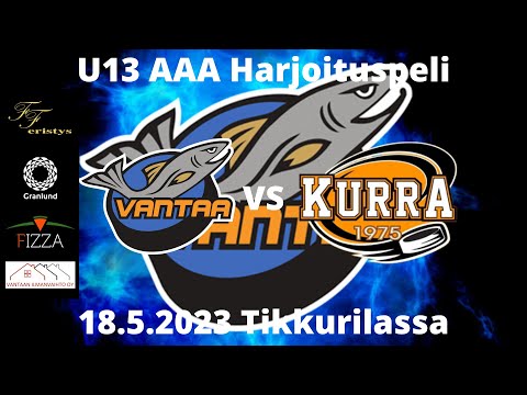 18.5.2023 KiVa VS Kurra U13 AAA harkkapeli Tikkurilassa.