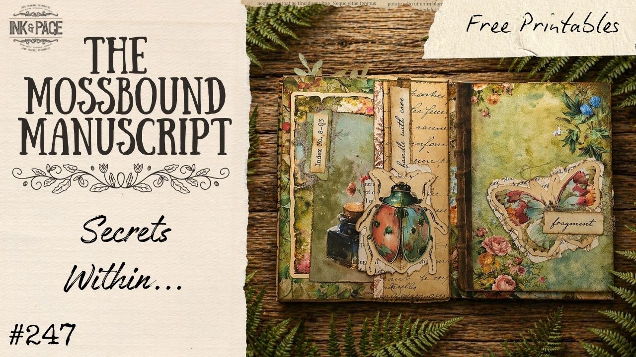 The Mossbound Manuscript 🌿 The Third Chapter! Hinge Bound Journal Tutorial  -- Beginner Friendly!