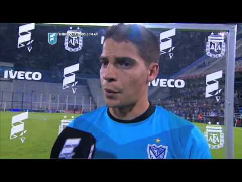 Aguerre:"Es muy gratificante".Vélez 2 Boca 0.Fecha 14.Torneo Primera División 2015.FPT