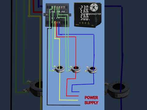 electrical wiring or vaf digital meter with CT