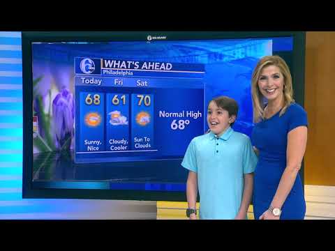 Karen Rogers' son gives forecast on 'Take Your Child to Work Day'