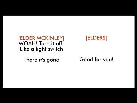 The Book of Mormon (The musical) performing Turn It Off