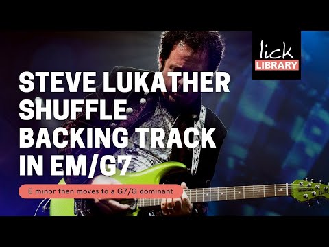 Steve Lukather - Toto Inspired Shuffle Backing Track in Em/G7