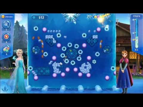 Frozen Free Fall: Icy Shot Level 256 - NO BOOSTERS ☃☃☃