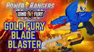 Power Rangers Dino Fury- Gold Fury Blade Blaster Set! 2023 Morpher Toy