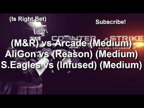 CSGO BETTING PREDICTIONS M&R vs Arcade AliGon vs Reason S.Eagles vs Infused