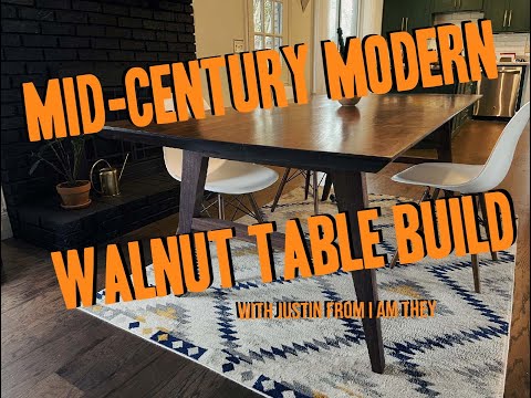 Mid-century modern dining table build with Justin | I AM THEY off the road