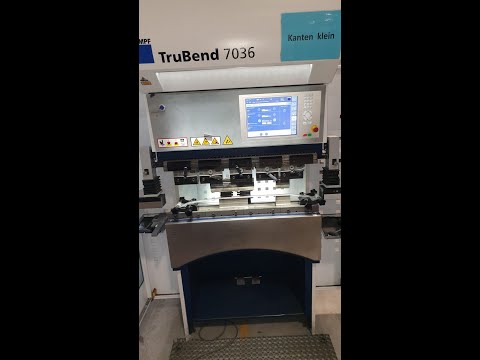 Used Trumpf TruBend 7036 Bending Machine Build 2011