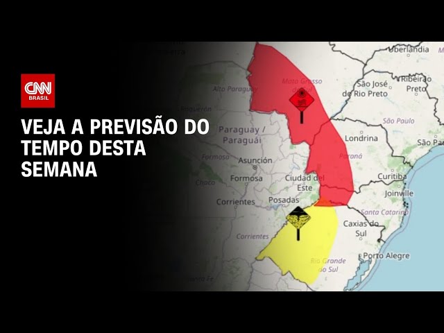 Região Sul enfrenta alertas de baixa umidade, vendaval e onda de calor