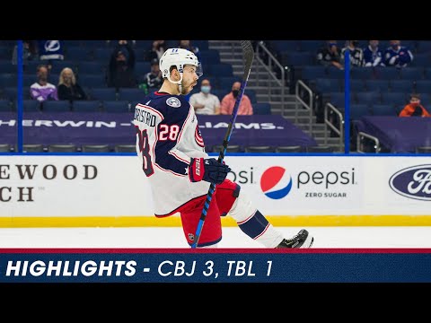 Game Highlights: CBJ 3, TBL 1 (3/30/21)