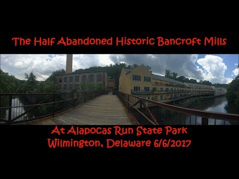 The Half Abandoned Historic Bancroft Mills At Alapocas Run State Park! Wilmington, Delaware