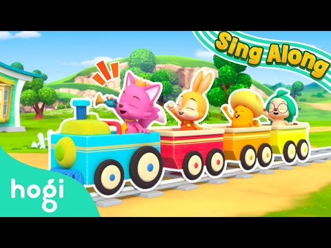 Train Song (Down by the Station)｜Chug, Chug, Toot, Toot! 🚂｜Sing Along with Hogi｜Pinkfong & Hogi