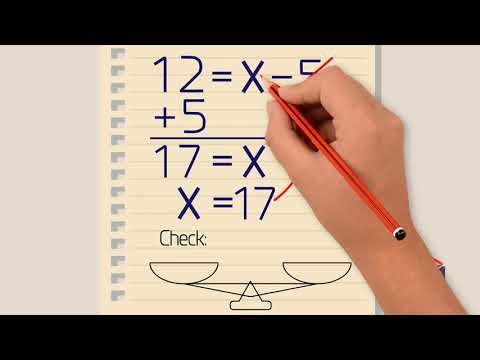 Solving Basic Equations. Part 1. How to solve addition and subtraction equations.