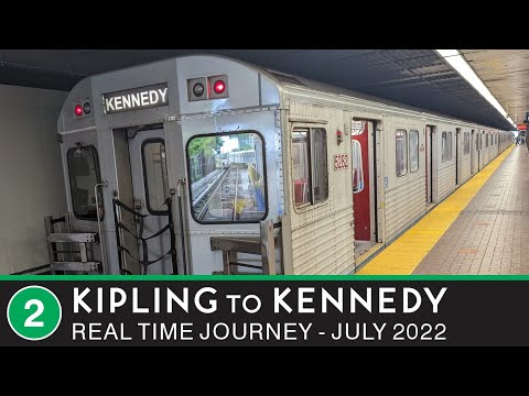 🚇 Toronto Transit Commission - Real Time Journey - Line 2 - Kipling to Kennedy