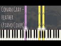 Conan Gray - Heather | Piano Pop Song Tutorial