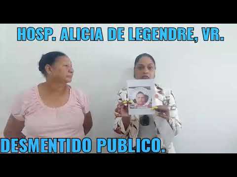 INFORME 58 RD. DESMENTIDO PÚBLICO. HOSPITAL ALICIA DE LEGENDRE, VILLA RIVA.