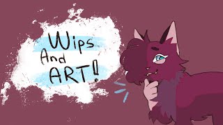 WIPS AND SOME ART! ( + oc reference!)