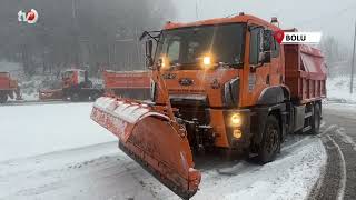 Bolu Dağı Beyaza Büründü Kar Kalınlığı 10 Santimetreye Ulaştı